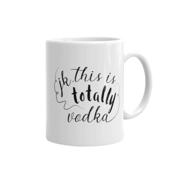 coffee (jk, this is totally vodka)